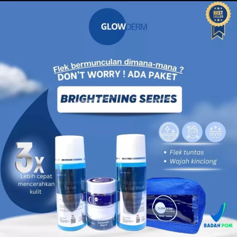 GLOWDERM BRIGHTENING  SERIES MENCERAHKAN