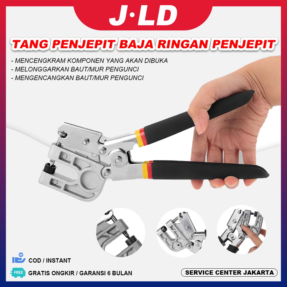 JLD Tang Penjepit Baja Ringan Penjepit Plat Besi Partisi Besi Hollow Tang Alat Penyambung Rangka Bes