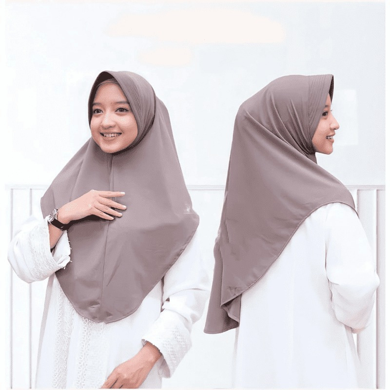 HIJAB BERGO INSTAN JERSEY PINGUIN PREMIUMJILBAB BERGO JERSEY PINGUIN OVALKERUDUNG INSTAN JERSEY