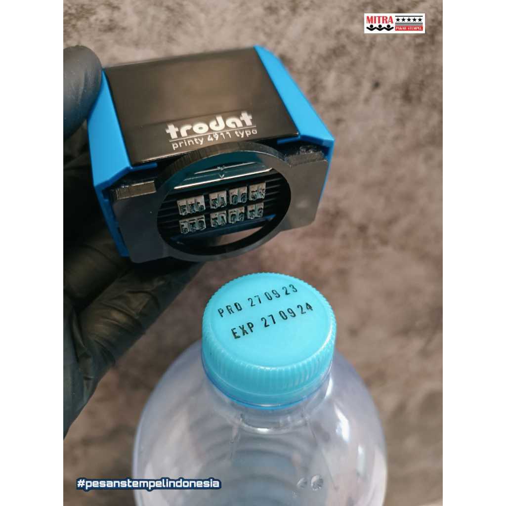 

Jual Stempel Kode Produksi Bongkar Pasang Trodat Typo Custom untuk Tutup Botol
