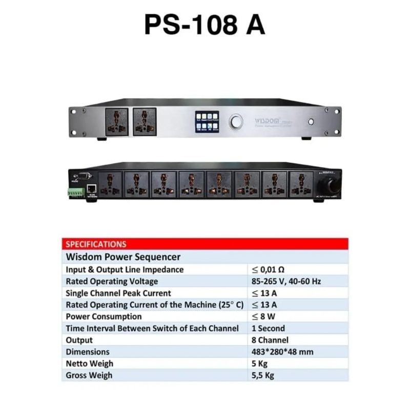 WISDOM POWER SEQUENCER PS-108A Original