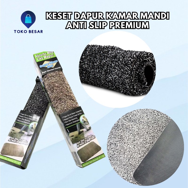 Keset Dapur Kamar Mandi Rumah Premium Keset Dapur Anti Slip Absorbent Menyerap Air