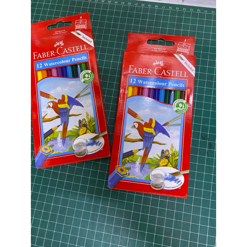 

Pensil Warna Faber-Castell 12 Warna Watercolour Pencils Free kuas