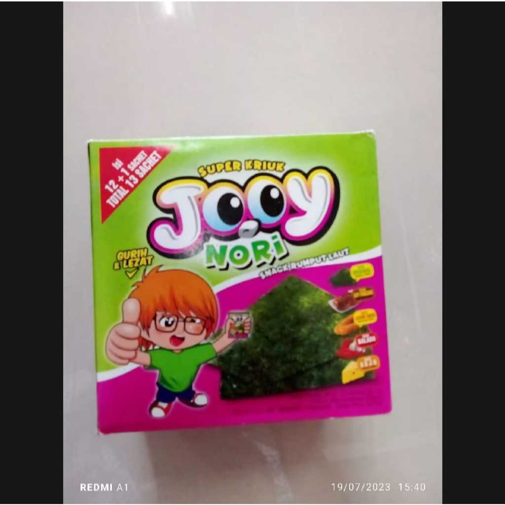 Cod / Nori rumput laut 2 box / Jooy nori rumput laut / Jooy nori rumput laut (isi 12+1 pcs) / Snack 