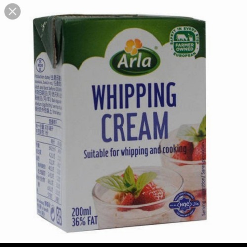 

ARLA WHIPPING CREAM 200ML, CREAM CAIR BISA CAMPURAN MINUMAN, MAKANAN