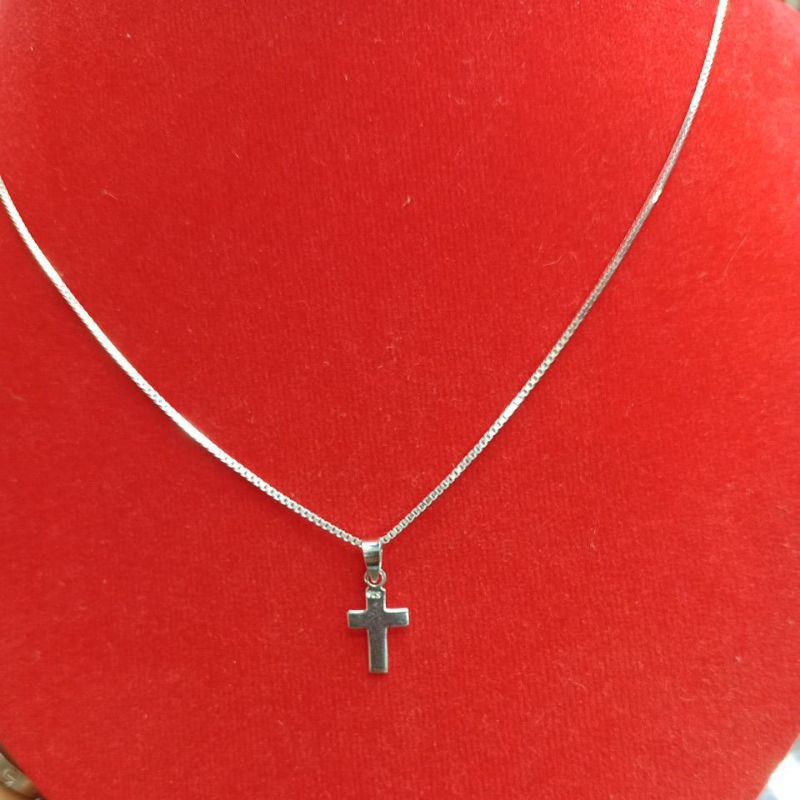 kalung italy + liontin salib