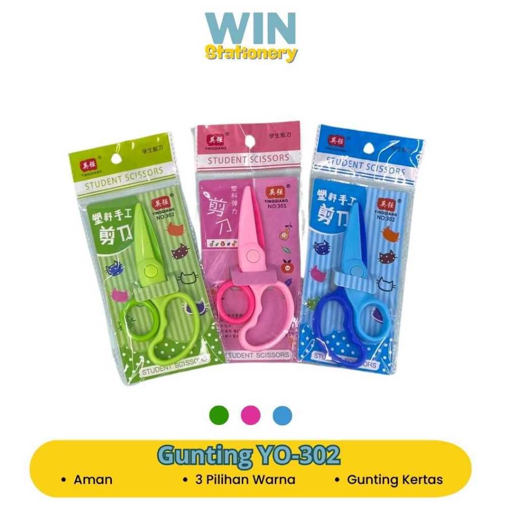 

Gunting Anak Plastik Tumpul YQ-302