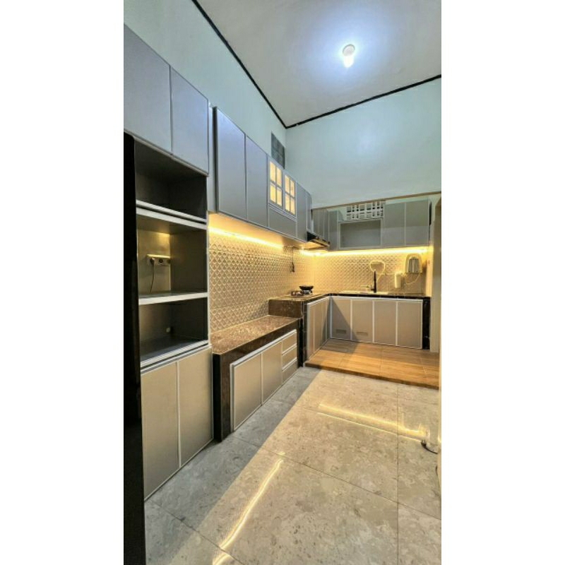 kitchen set aluminium acp