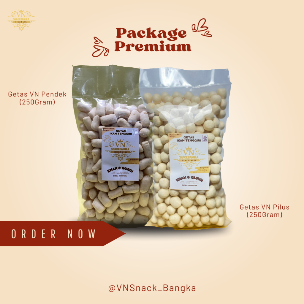 

Package Perium Getas Super Ikan Tenggiri - Getas VNSnack Asli Bangka