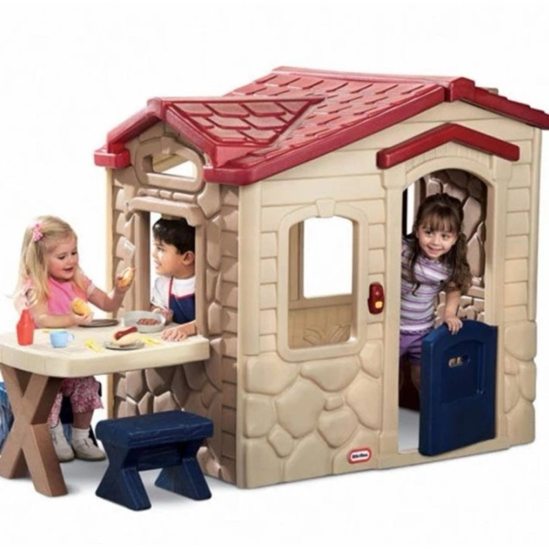 JUMBO PLAYHOUSE RUMAH RUMAHAN PIKNIK VILLA ATAP KURSI MEJA PICNIC TABLE ROOFTOP CHAIR SLIDE PLAYGROU
