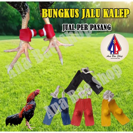 BUNGKUS JALU / TAJI   AYAM JAGO BAHAN KALEP  ,JUAL PER PASANG