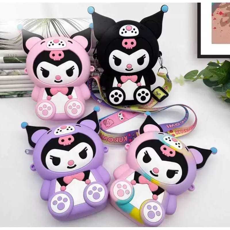 Veiso_Tas Salempang Anak Tas Karakter Sandrio Tas Silikon/Tas Jelly Karakter Sanrio/Tas Selempang Lu