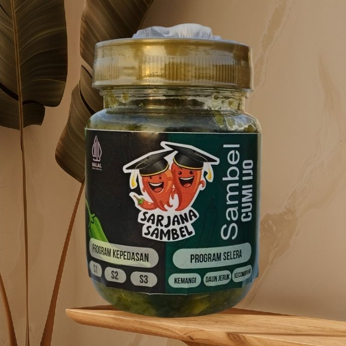 

Sarjana Sambal Cumi Hijau Pedas 160gr