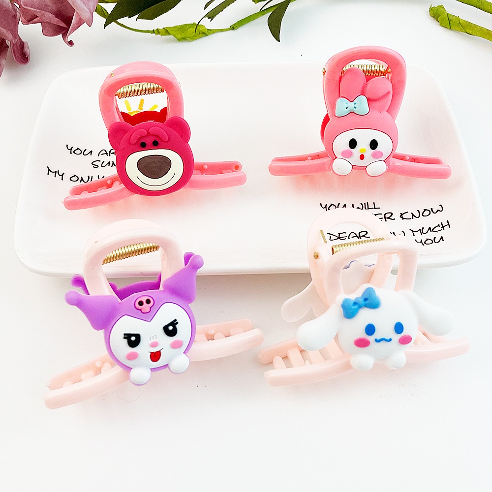 Jedai Rambut Korea 1 Lusin Campur Karakter Kuromi CInammorol Jepitan Melody