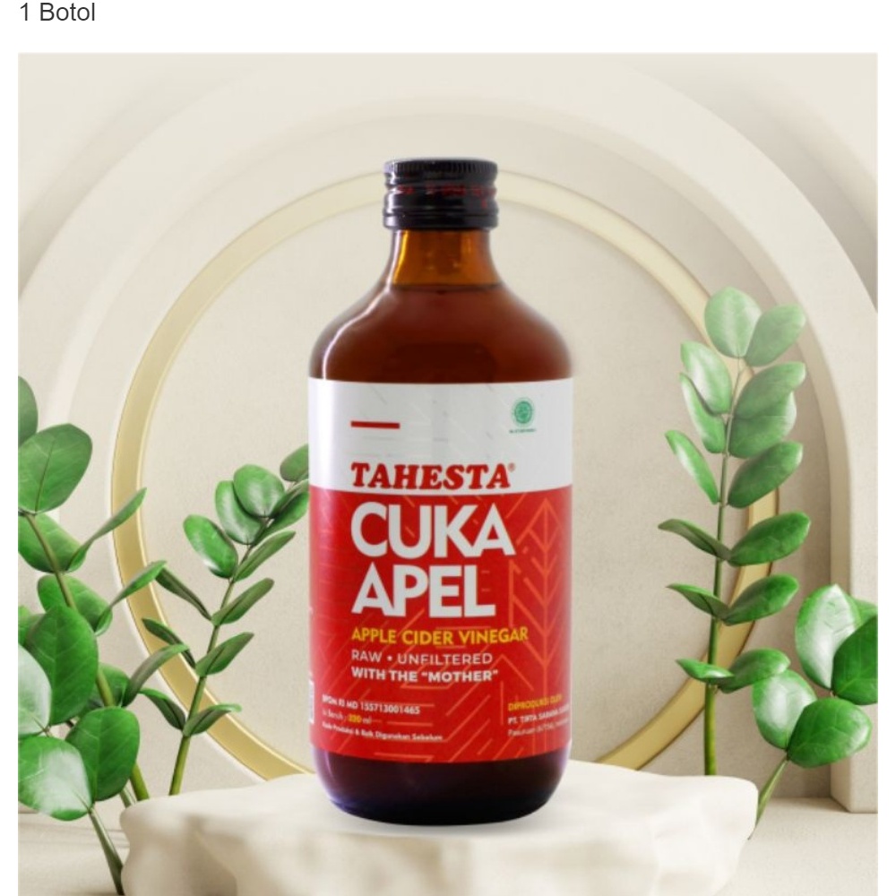 Cuka Apel  TAHESTA Apple Cider 320ml Free Bubble wrap ORIGINAL dijamin berkhasiat