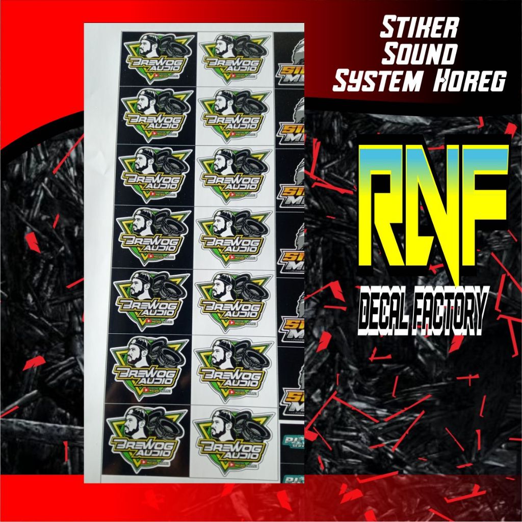 

STIKER BREWOG/STIKER AUDIO/STIKER SOUND SYSTEM.. isi 8 stiker