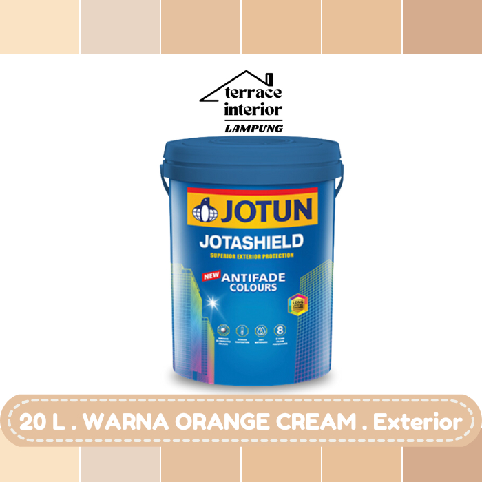 Cat Tembok Jotashield Antifade Colours Exterior Jotun warna Orange Cream 20 L