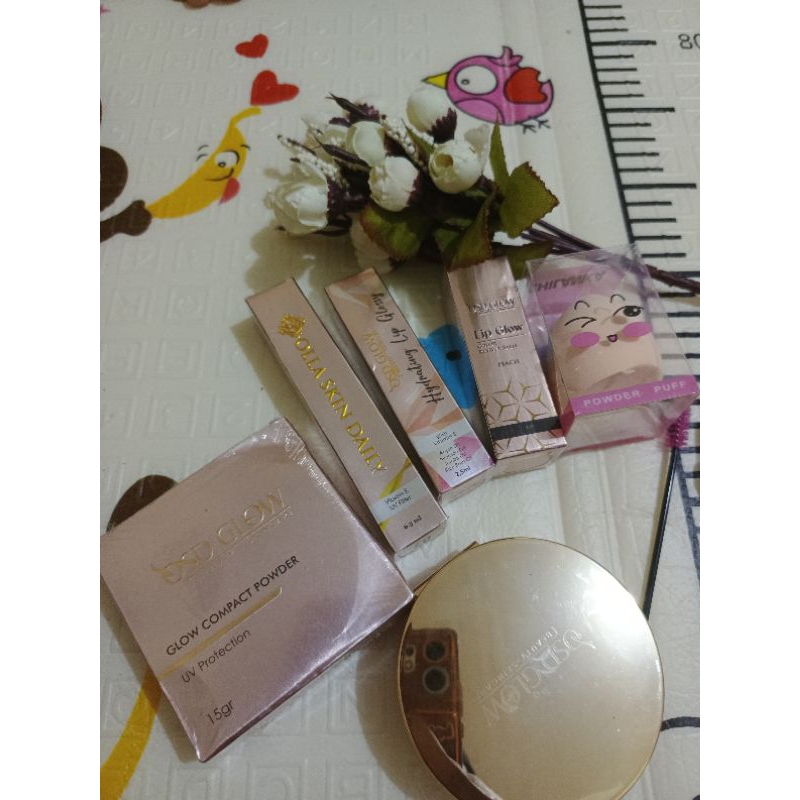 PAKET CANTIK MAKEUP BEDAK FONDI OSD PENSIL ALIS LIPMATE OSD LIPBALM OSD LIP MAGIC SERUM BEDAK PADAT 