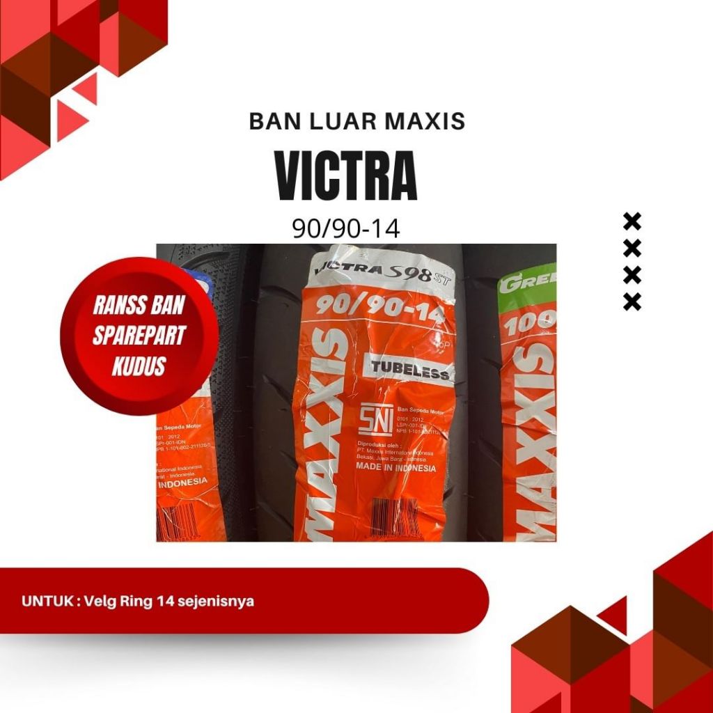 BAN LUAR MAXXIS VICTRA 90/90-14