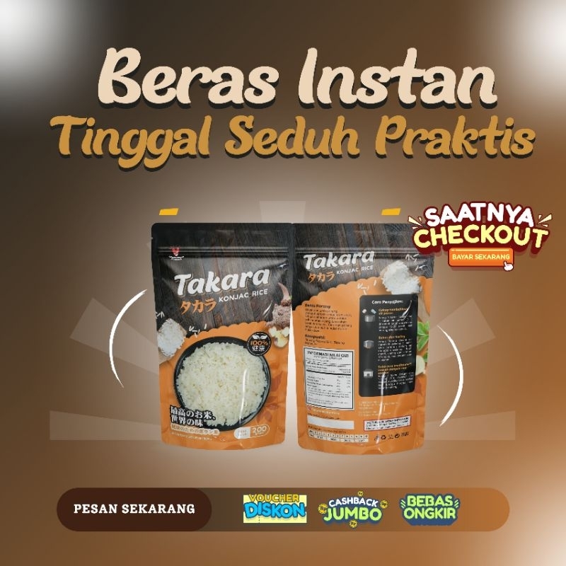 

BERAS siratakati porang Takara 1 kg bersertifikat ISO9001