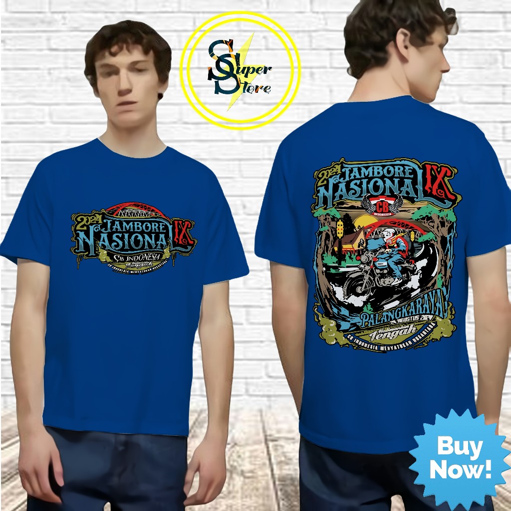 Baju T-shirt Dewasa Pria & Wanita Motif Jambore Nasional |SS42|