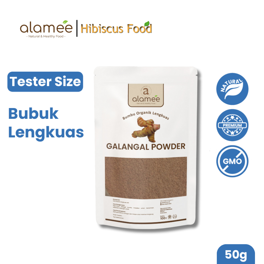 

ALAMEE Lengkuas Bubuk Asli Galangal Powder Murni Tanpa Campuran Bumbu Organik 50g