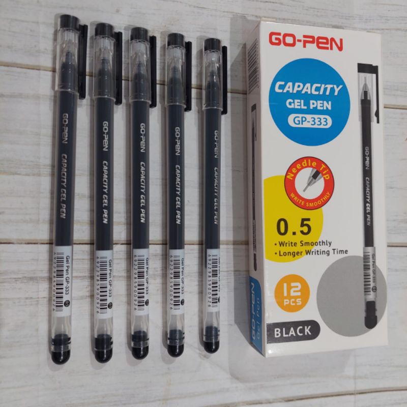 

(12PC) BULPOIN GOPEN GP-333 TINTA HITAM MATA PENA 0.5