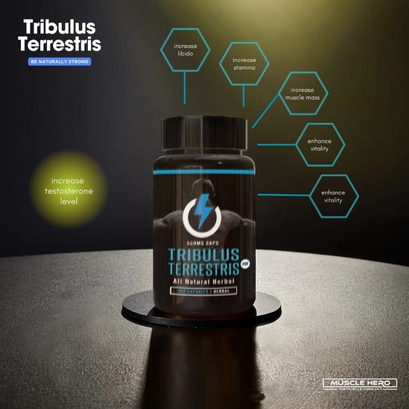 TRIBULUS TERRESTRIS TESTO BOOSTER ALAMI MUSCLE HERO BPOM HALAL ORIGINAL TRIBULUS