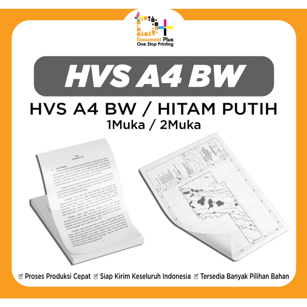 

PRINT MURAH KERTAS HVS 80GR BW 1MUKA/2MUKA