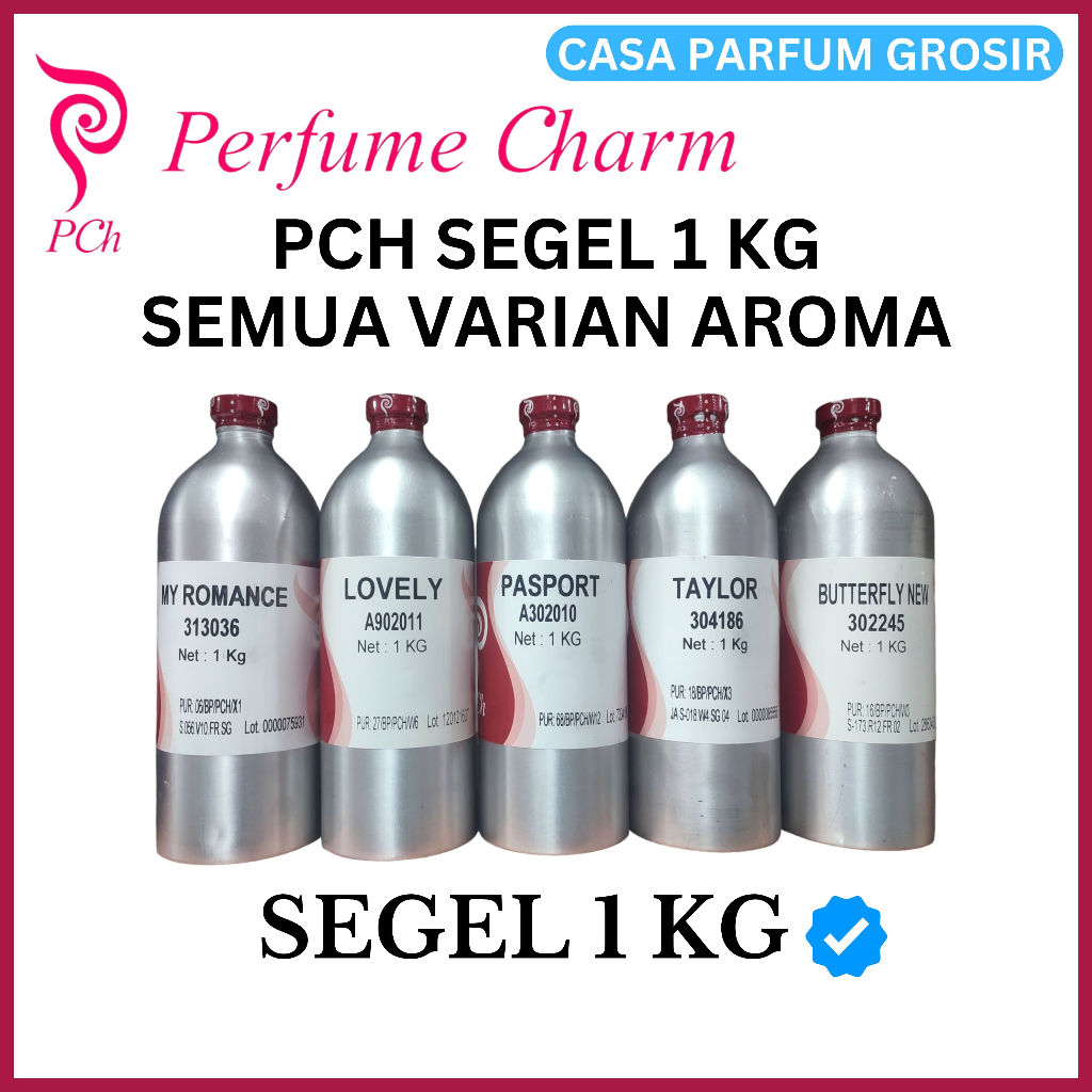 (1 KG SEGEL PCH) BIBIT PARFUM 1 KG SEGEL BY PCH SEMUA VARIAN AROMA.BIBIT PARFUM MURNI DARI PCH SEGEL