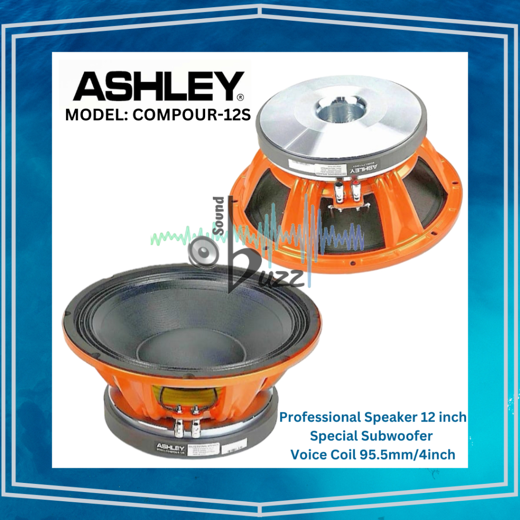 Speaker ASHLEY COMPOUR 12 S Professional Speaker 12 inch ASHLEY COMPOUR 12S Special Subwoofer