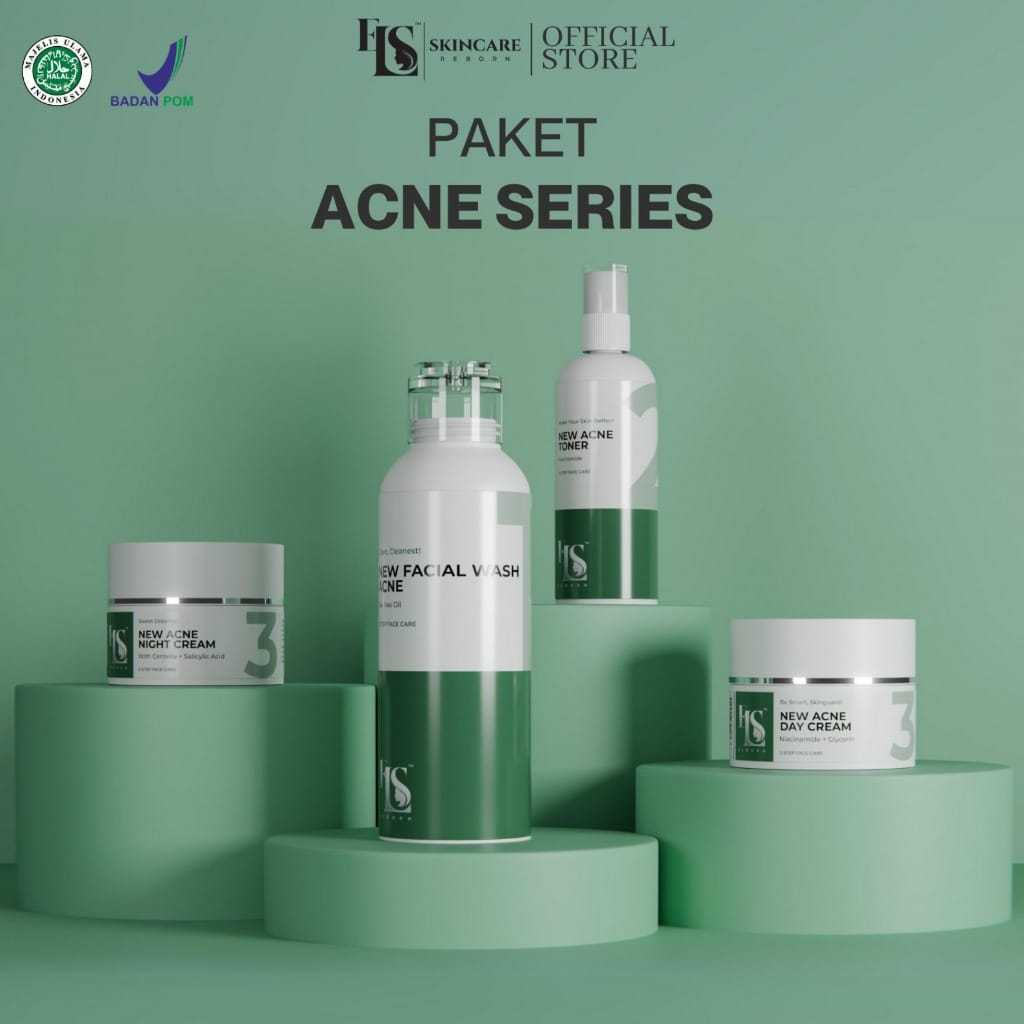 LS Skincare Acne Series Crem Perawatan Wajah Berjerawat BPOM