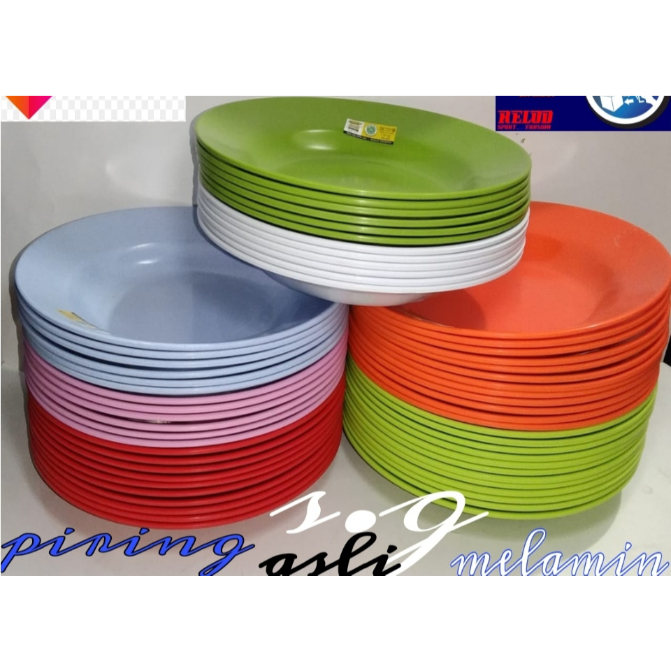 3 PCS Piring Makan Melamin 9 Inch GOLDEN DRAGON / 3 PCS Piring Melamin P-0109 GOLDEN DRAGON