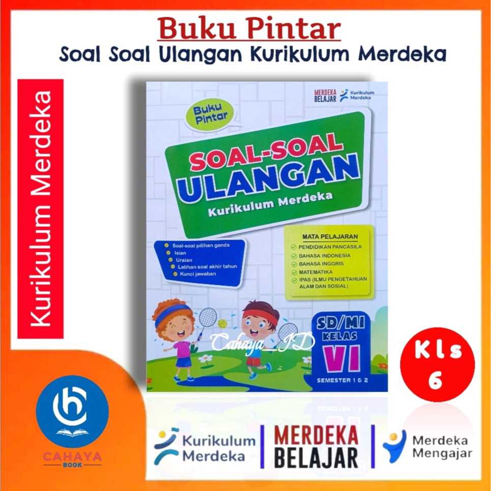 Buku Bank Soal Soal Ulangan Kurikulum Merdeka SD/MI Kelas 6