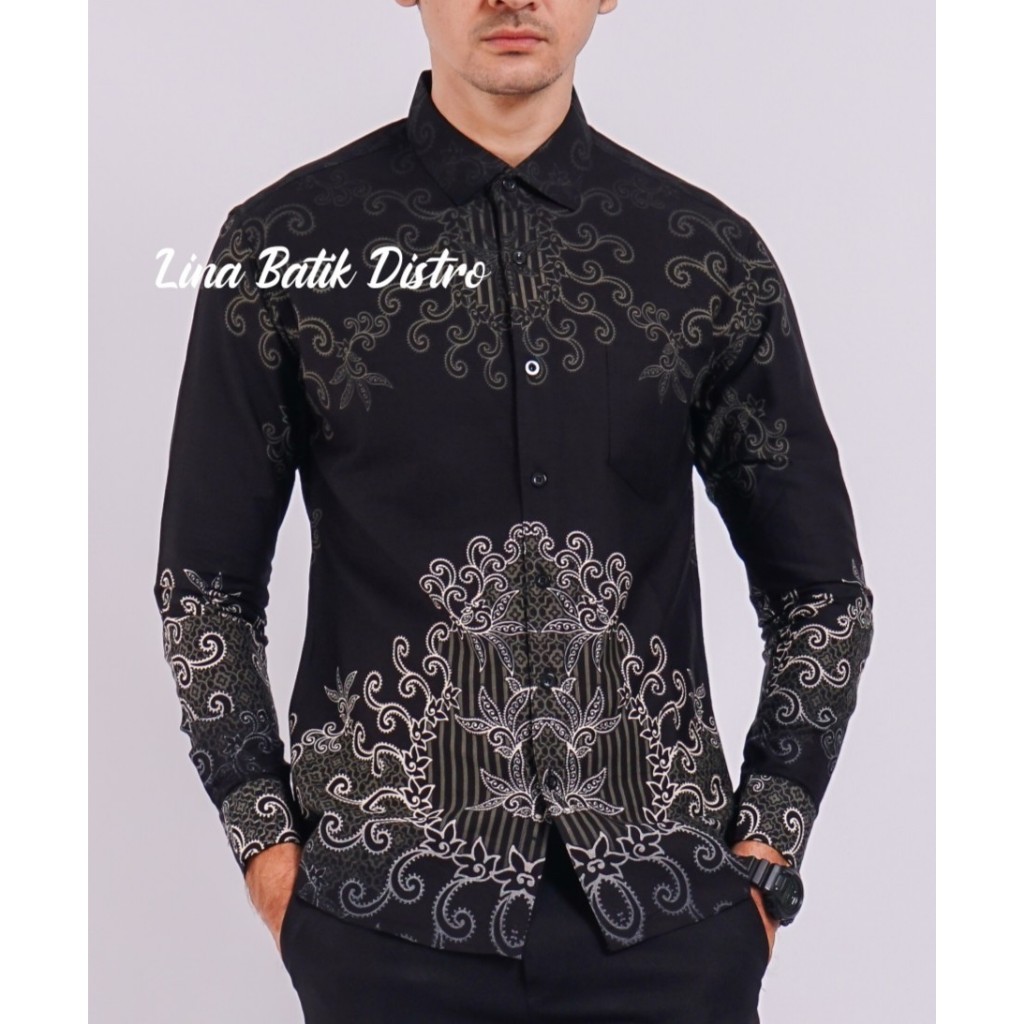 BAJU BATIK PRIA SLIM FIT MODERN ELEGAN KEMEJA BATIK PRIA SLIM FIT KATUN PREMIUM CBL949
