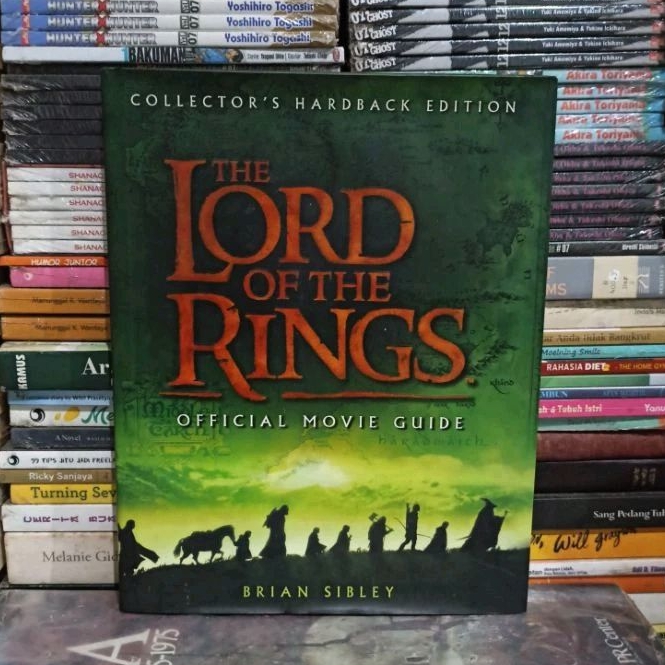 Novel Original THE LORD OF THE RINGS OFFICIAL MOVIE GUIDE BRIAN SIBLEY Hard Cover Bekas