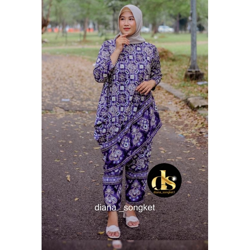 setelan jumputan/baju couple/baju kondangan/baju seragam