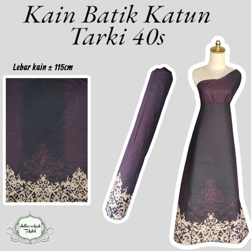 Bahan Kain Batik Katun 40s Tarki / batik cotton halus lembut murah