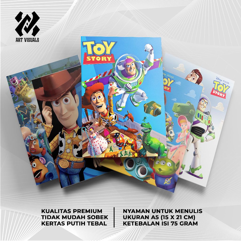 

Buku Tulis Custom Tema Disney Toy Story Terlengkap Termurah Model Bebas Pilih Foto / Buku Tulis Sekolah / Buku Catatan