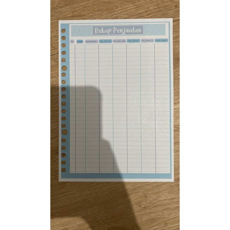 

REQUEST KERTAS ISI BINDER