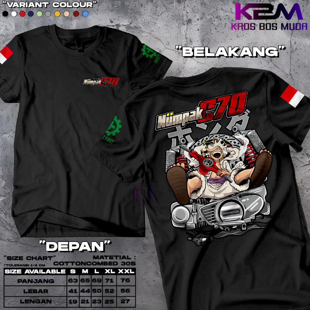 Kaos Numpak C70 Honda Classic Klasik Gank C Series | Kaos Distro Pria | Baju Kaos Pria | Kaos Pria O