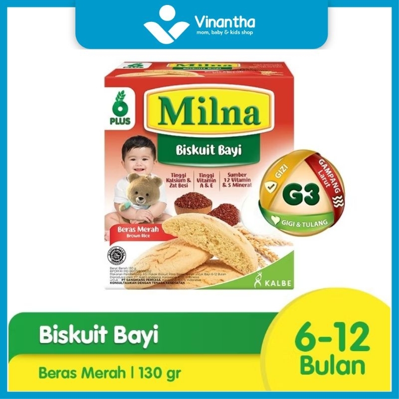 MILNA BISKUIT BERAS MERAH-inanthababyshop