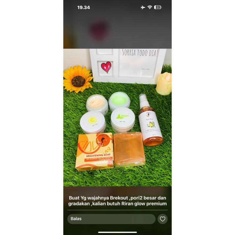 3 paket RIRAN GLOW PREMIUM BPOM