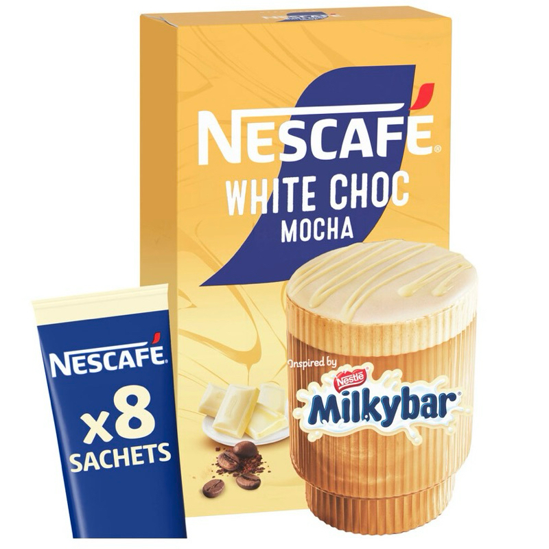 

Nescafe Milkybar White Chocolate Mocha Coffee Sachets 8 pack - Australia