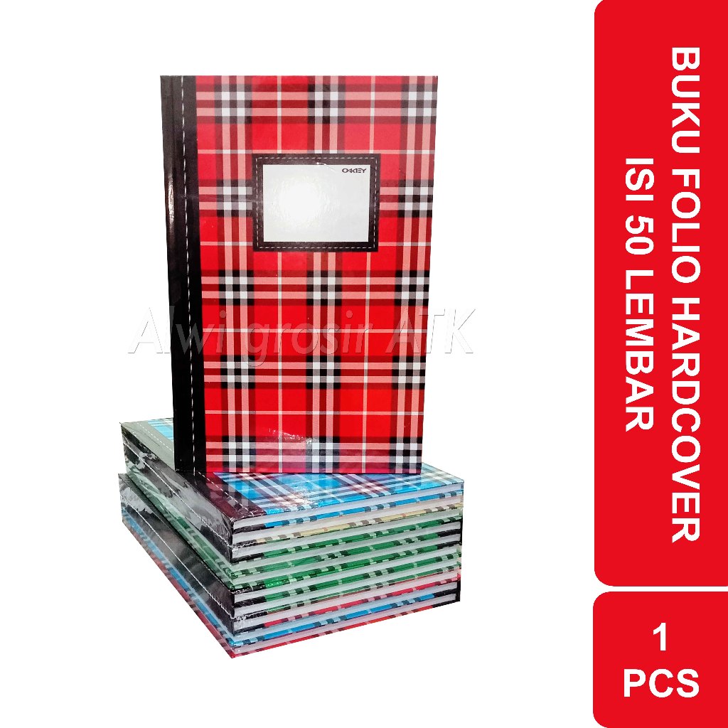 

ISI 50 LEMBAR BUKU HARDCOVER FOLIO (31.5 x 21 CM) KIKY OKEY BUKU AKUNTANSI BESAR | 1 PCS