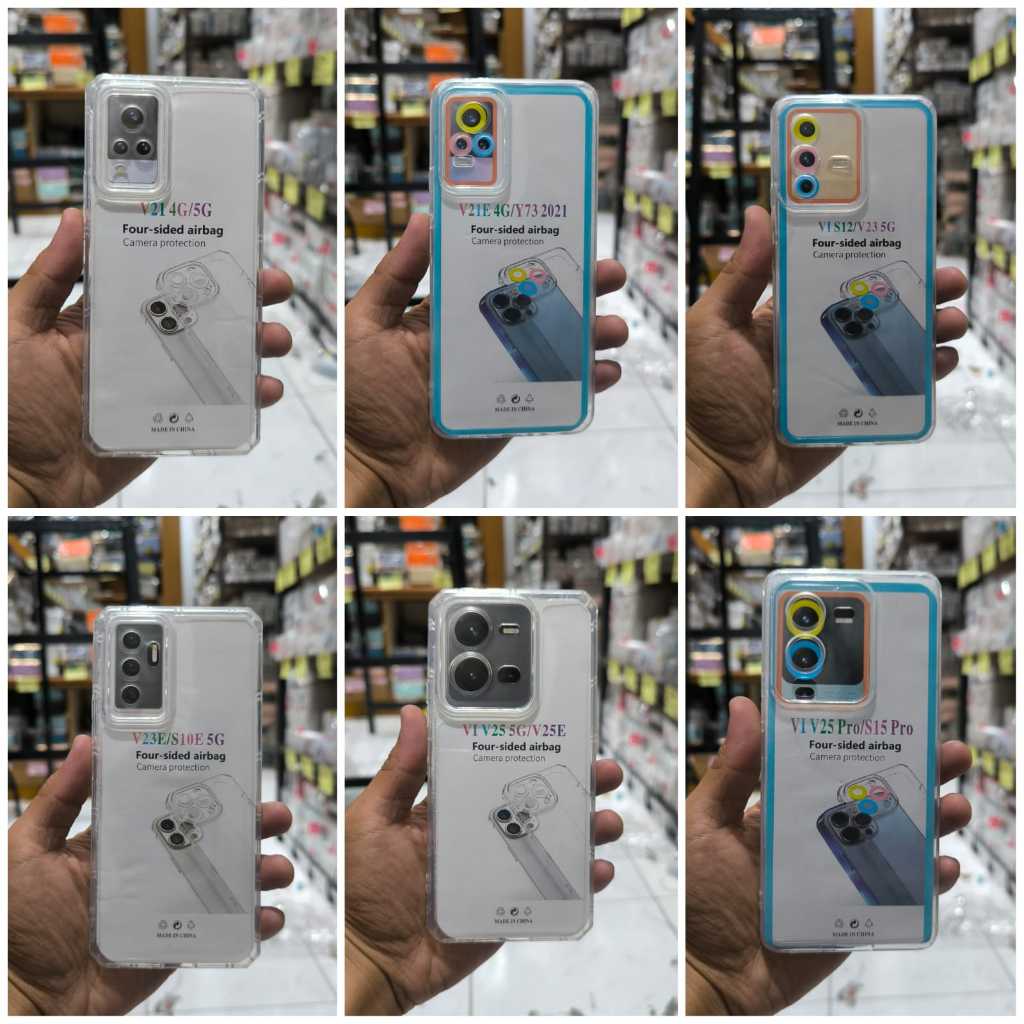 [ VIVO V21 4G | V21 5G | V21E 4G | V23 5G | V23E | V25 5G | V25E | V25 PRO ] CLEAR CASE AIRBAG TRANS