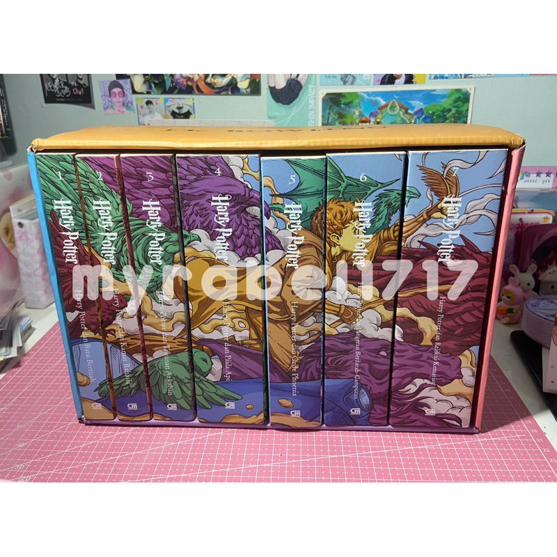 novel set (1 - 7) harry potter bahasa indonesia + box unsealed