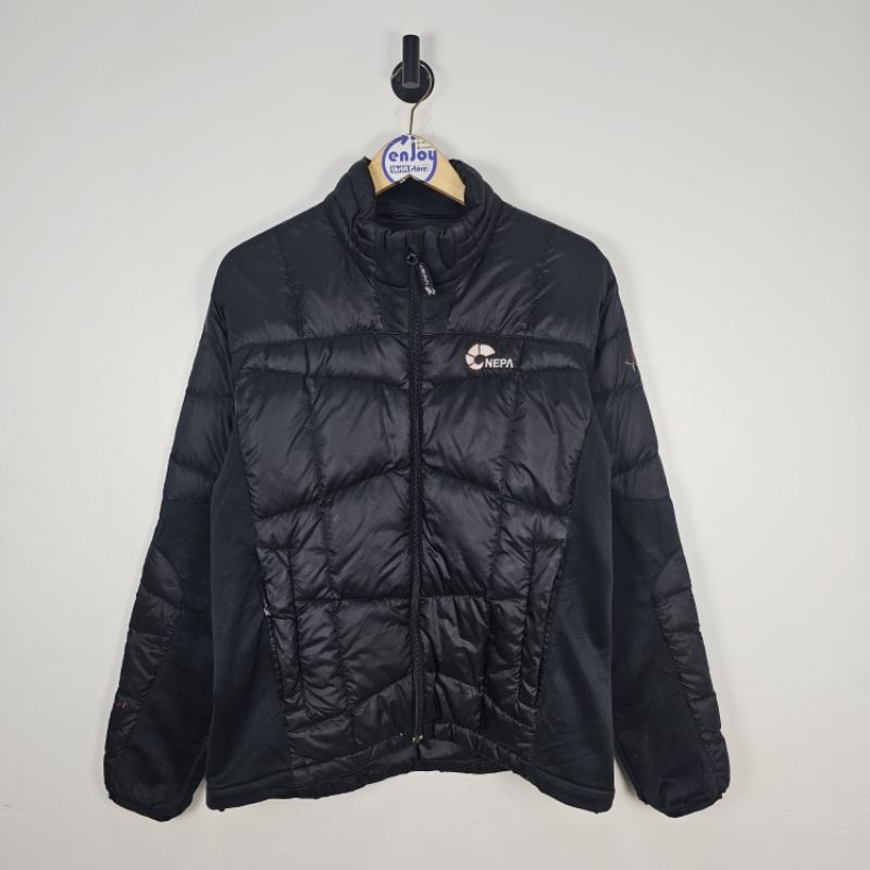 jacket puffer bulang hiking camping gunung winter musim dingin NEPA POLARTEC WINDPRO second preloved