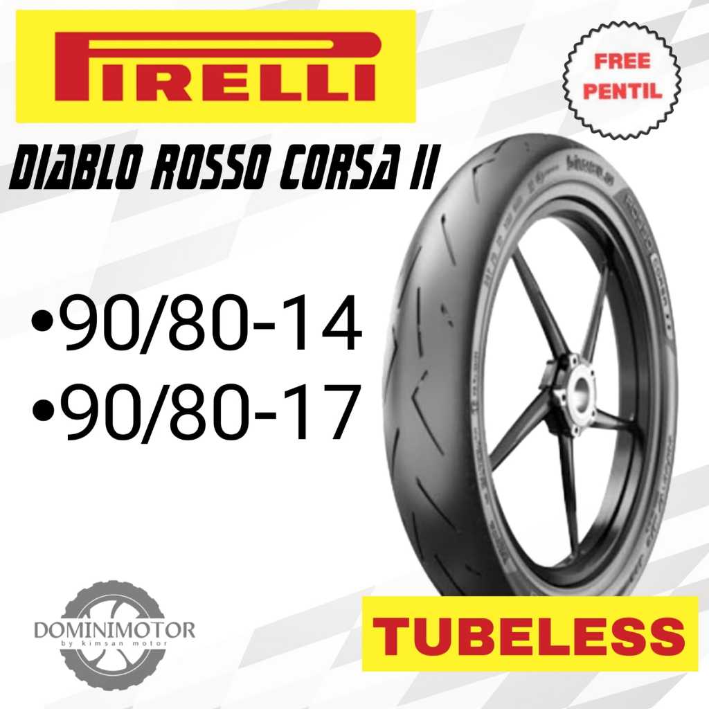 Pirelli Diablo Rosso Corsa Ring 14 17 Ban Motor Tubles Ban motor Ring 14