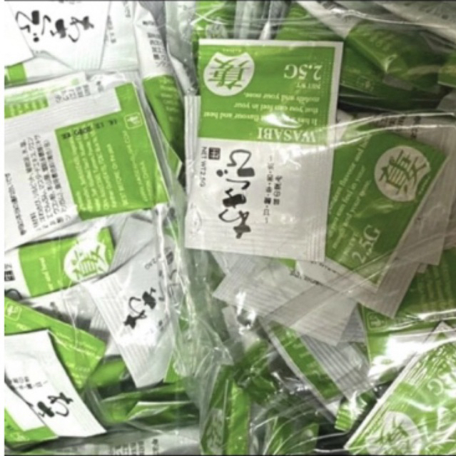 

WASABI SACHET KEISEKI MINI 2,5 GRAM ISI 500 pcs / WASABI SUSHI / WASABI PASTE